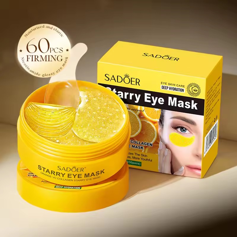 Collagen Under Eye Patches - 60 pièces SADOER vitamine C cristal