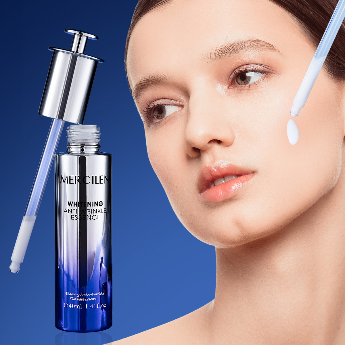 Hyaluronic Acid Facial Serum - Essence hydratante pour la peau Mercilen