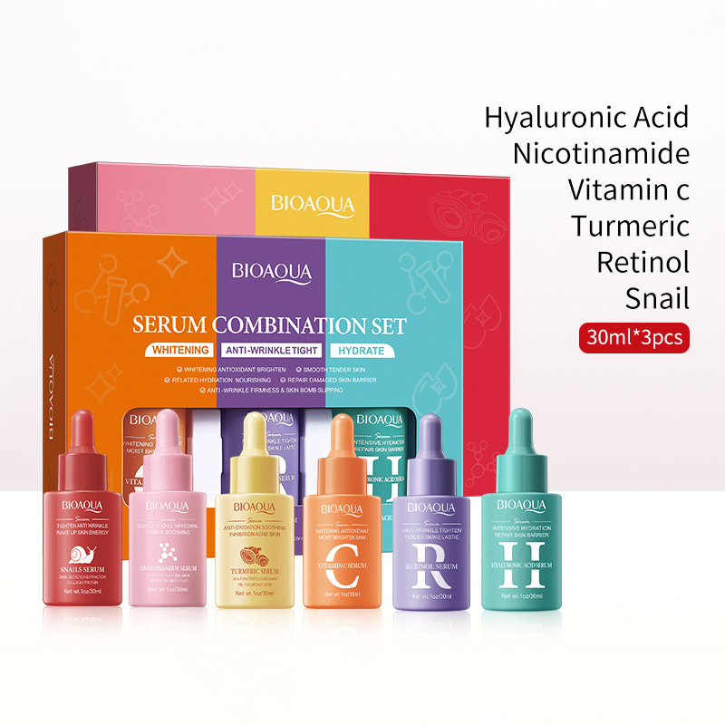 Hyaluronic Acid Facial Serum - 3 pièces/ensemble BIOAQUA Sérum à la
