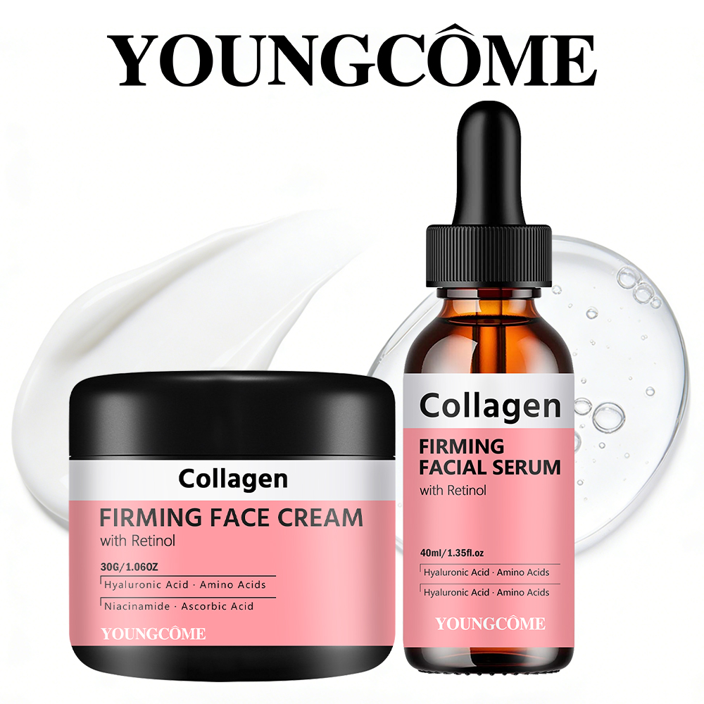 Hyaluronic Acid Facial Serum - Ensemble de crème et sérum pour