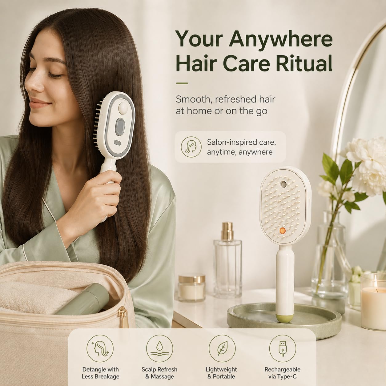 Peigne massant électrique à pu - Massage avis et prix
