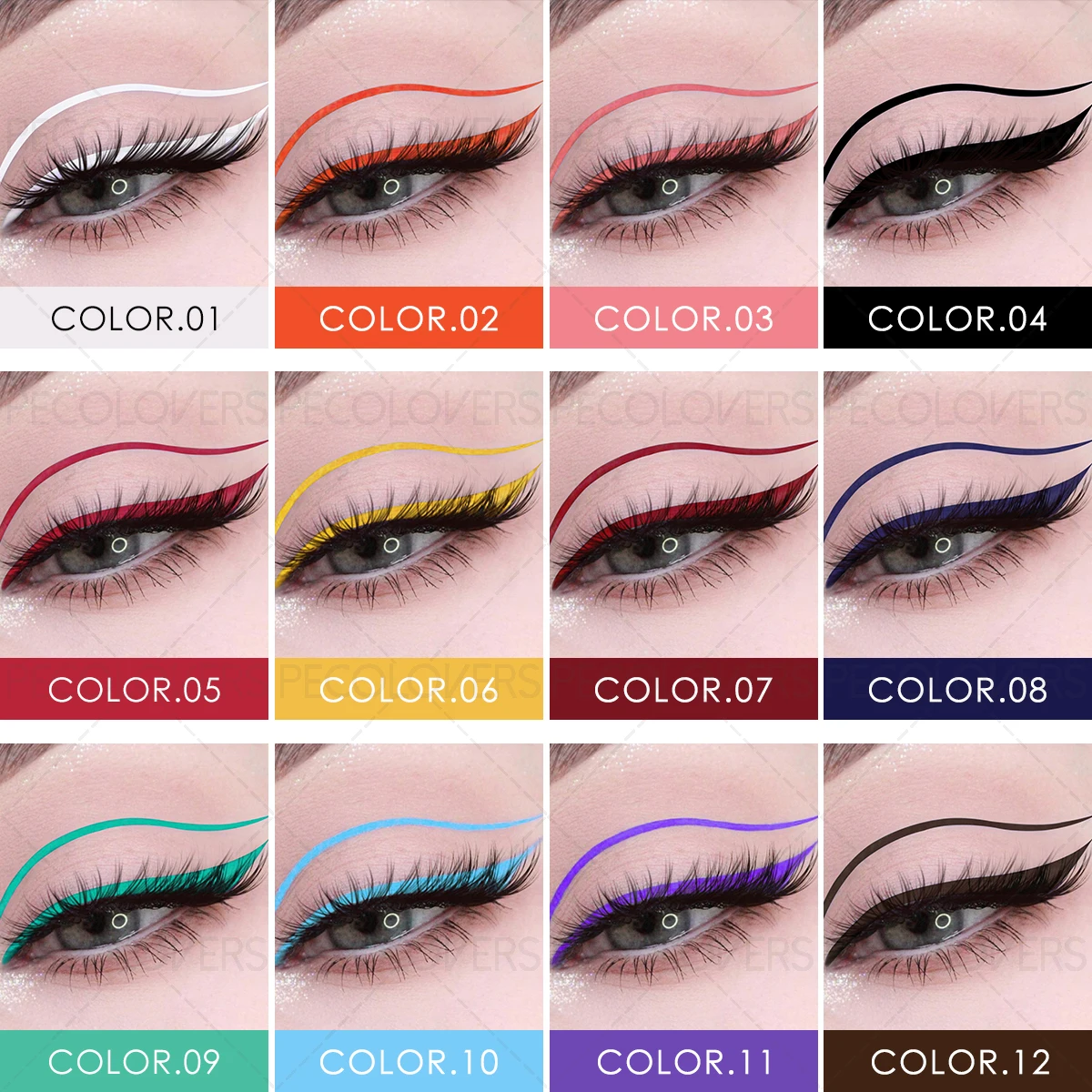 1 stylo eyeliner violet longue - Waterproof Liquid Eyeliner Pen avis et prix