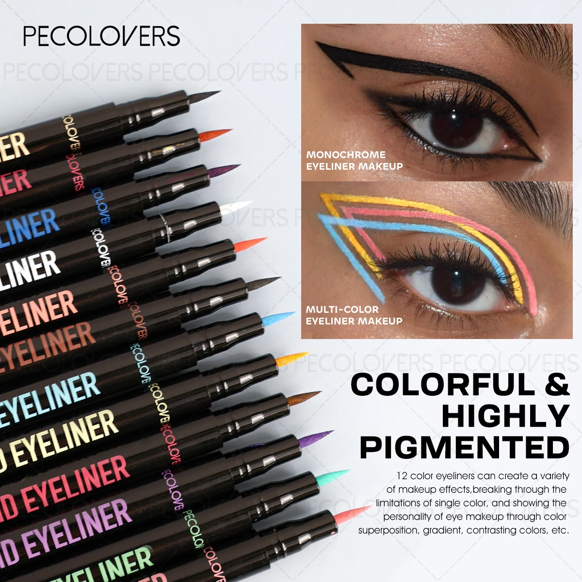 1 stylo eyeliner violet longue - Waterproof Liquid Eyeliner Pen avis et prix