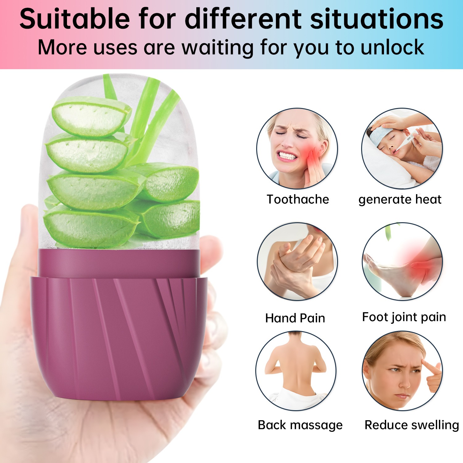 Moule à glace facial esthétiqu - Face Ice Roller Puffiness avis et prix