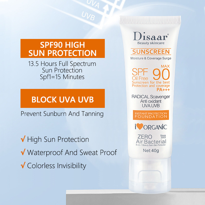 Crème solaire pour le visage e - Spf 50 Waterproof Sunscreen avis et prix