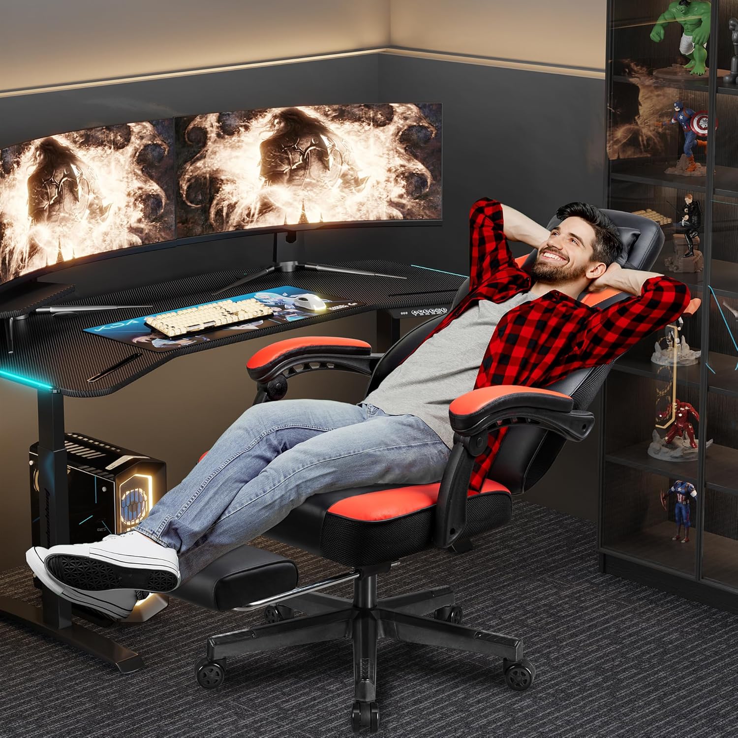 Chaise de jeu avec repose-pied - Massage avis et prix