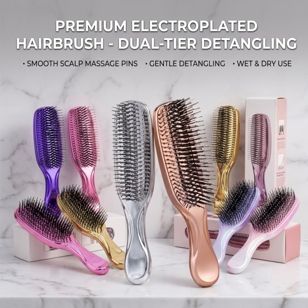 Brosse démêlante électroplaqué - Hair Care avis et prix