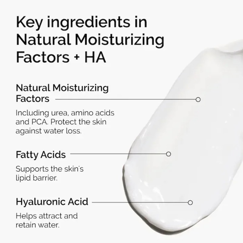 Facteurs hydratants naturels + - Hyaluronic Acid Facial Serum avis et prix