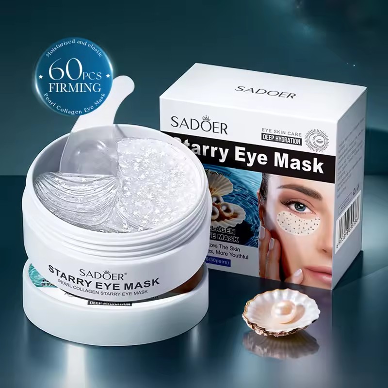 60 pièces SADOER perle cristal - Collagen Under Eye Patches avis et prix