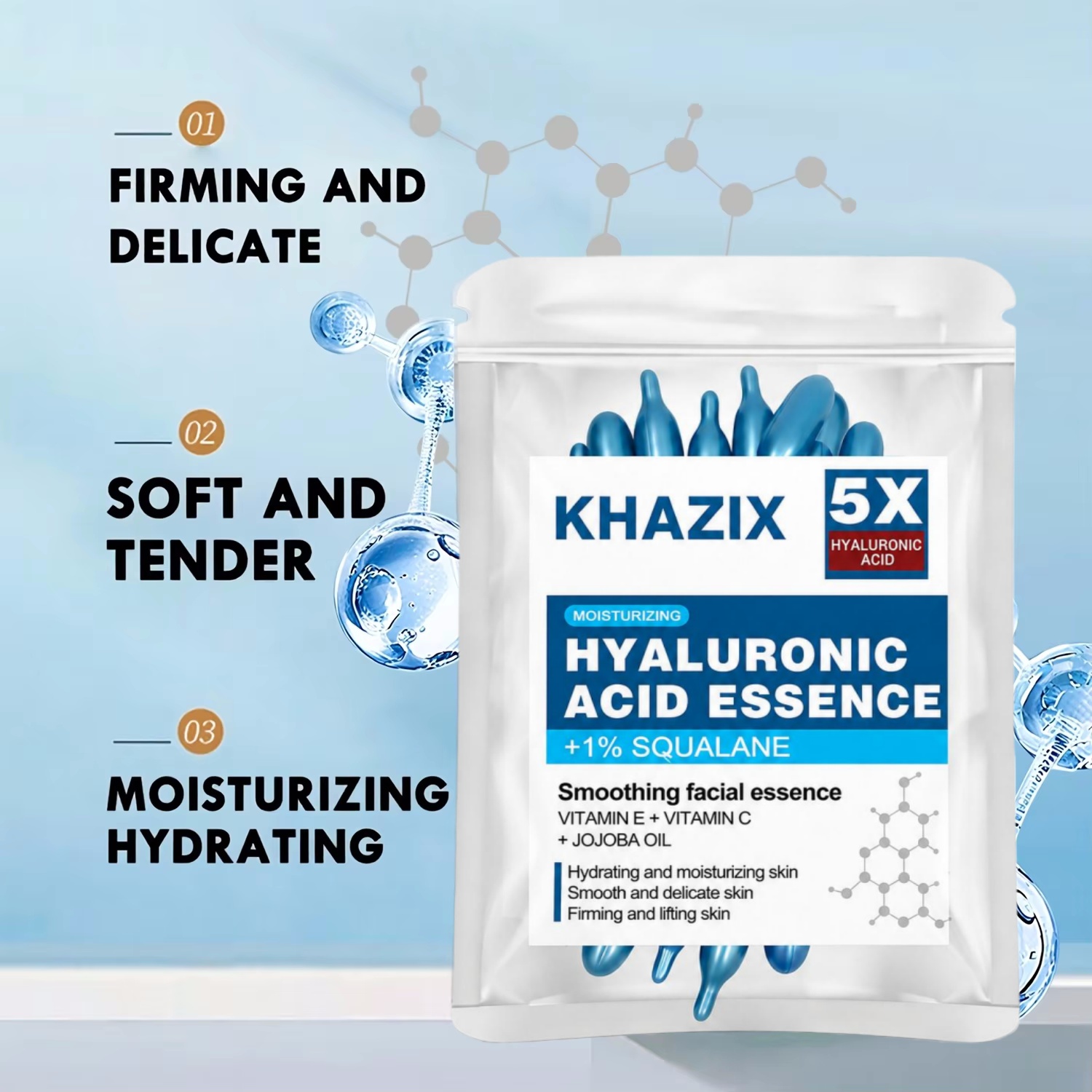 (0,4 g x 10 capsules)/sachet - - Hyaluronic Acid Facial Serum avis et prix