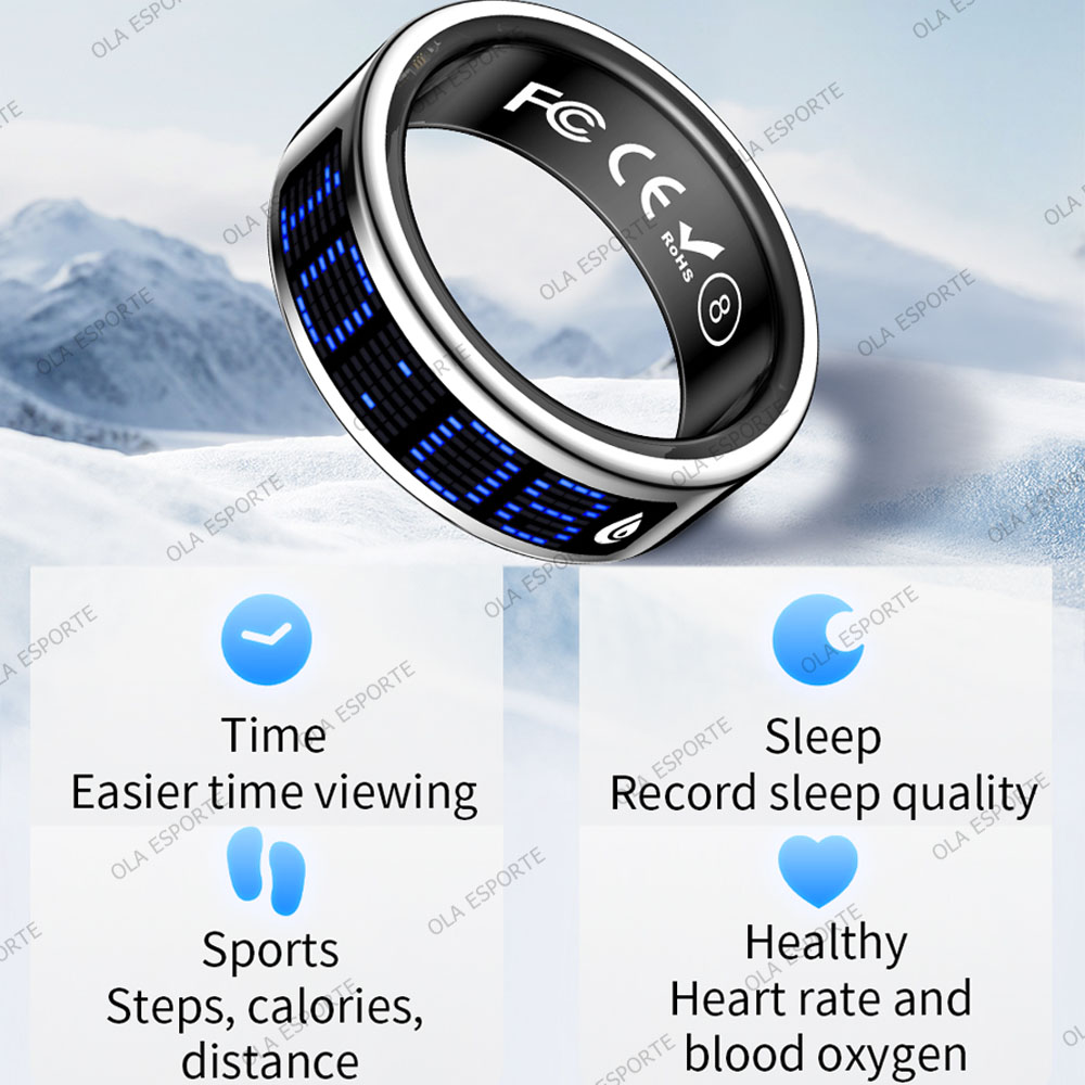 Bague connectée en acier inoxy - Health Monitors avis et prix